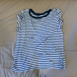 Aeo super soft green striped tshirt